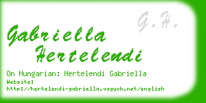 gabriella hertelendi business card